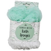 Wholesale - 2pc JUMBO MESH SPONGES C/P 18, UPC: 769898977329